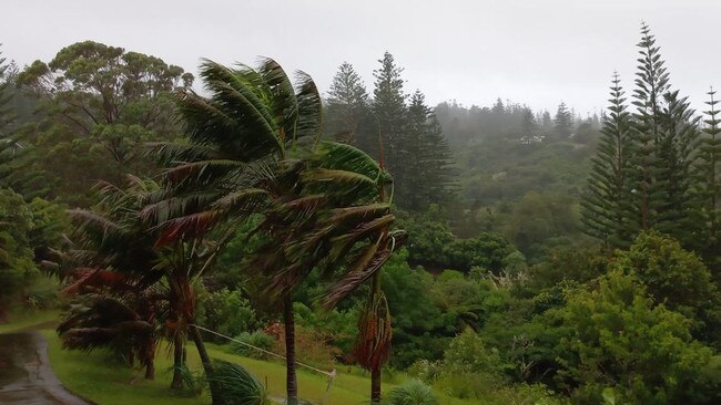 Norfolk Island is expecting winds of up to 110km/h. Picture: Liz Hewson/Facebook