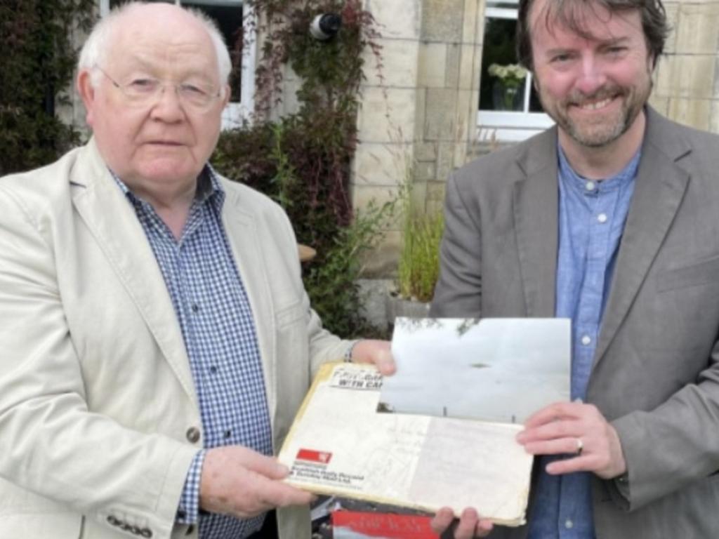 Dr David Clarke, right, tracked down former RAF press officer Craig Lindsay. Picture: UAP Media UK