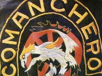 The patch of the Comanchero motorcycle gang.