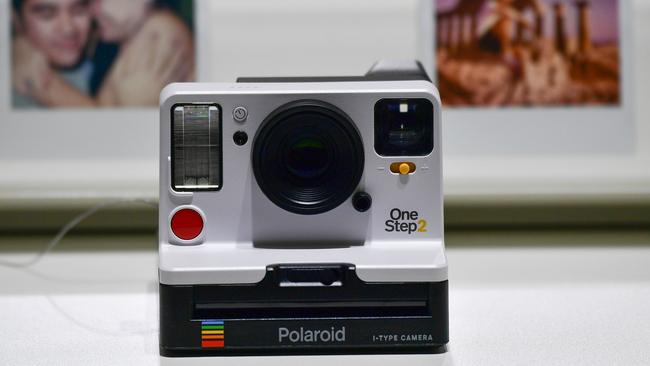 A camera is on view at the Polaroid booth of the upcoming IFA, the world's leading trade show for consumer electronics and home appliances, in Berlin on August 29, 2018. (Photo by Tobias SCHWARZ / AFP)