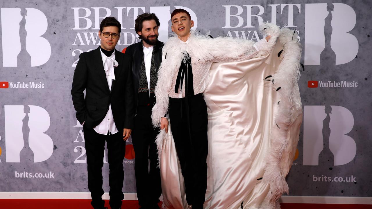 Years &amp; Years, with Olly at right. Picture: Tolga AKMEN / AFP