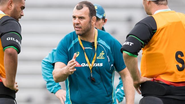 Wallabies coach Michael Cheika has been pushing his players hard at training.