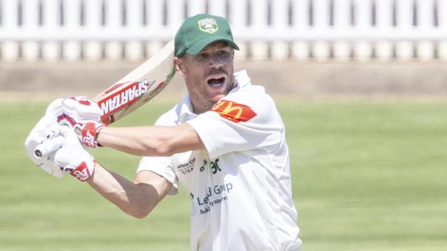 David Warner has been a run machine since returning to grade cricket. Picture: Jenny Evans