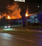 Moorebank factory fire. Photo: NSW Fire &amp; Rescue