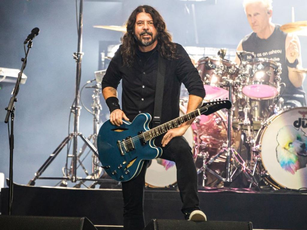 It’s unclear if Grohl is involved in his baby daughter’s life. Picture: Stu McKay/Twitter