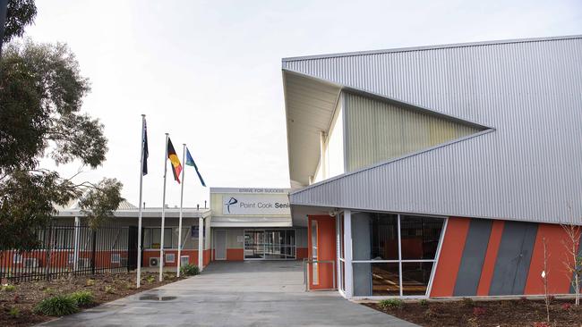 The teen claims she was bullied and assaulted while a student at Point Cook Senior Secondary College Picture: Ellen Smith