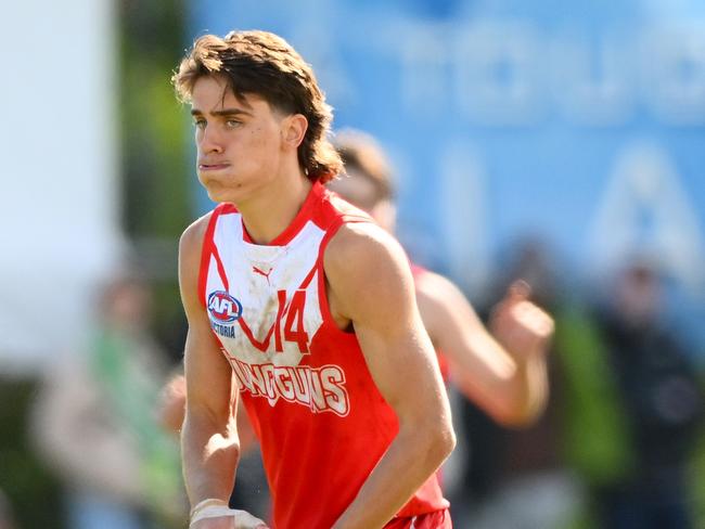 Teal was a ball magnet for the Young Guns. (Photo by Morgan Hancock/AFL Photos via Getty Images)