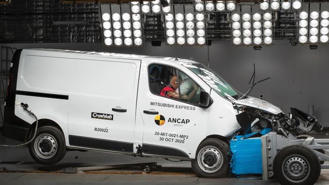 The Mitsubishi Express returned a zero-star ANCAP crash test score.