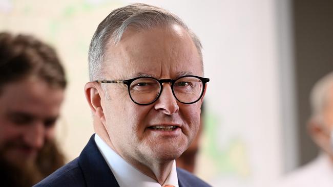 SYDNEY, AUSTRALIA - NewsWire Photos DECEMBER 16, 2022: Australian Prime Minister Anthony Albanese opens the new electoral office for the Member for Bennelong Jerome Laxale MP. Picture: NCA NewsWire / Jeremy Piper