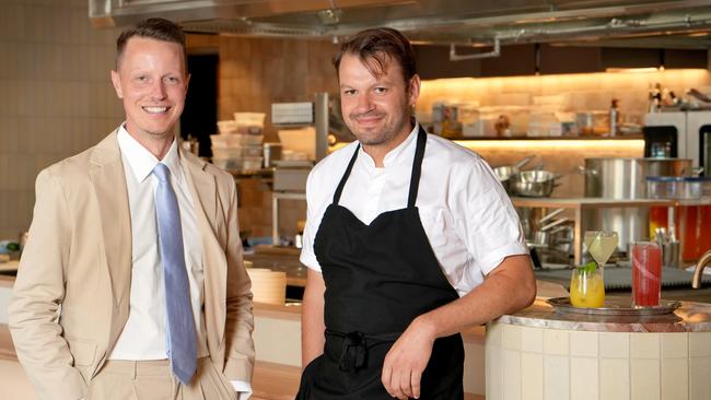 Station Road co-owner Mathieu Smeysters and head chef Baine Stubbs. Picture: Dean Martin.