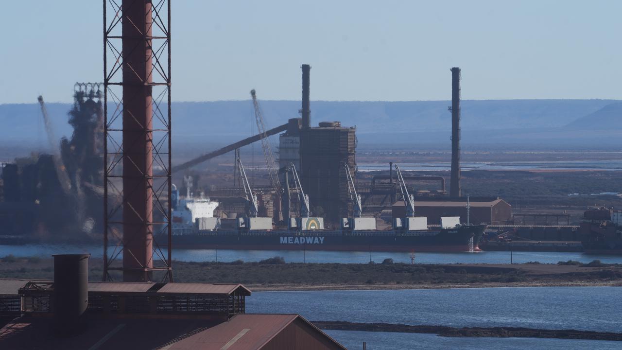 Whyalla steelworks shut down again for repairs and maintenance of blast furnace. 14 March 2025. Picture: Dean Martin