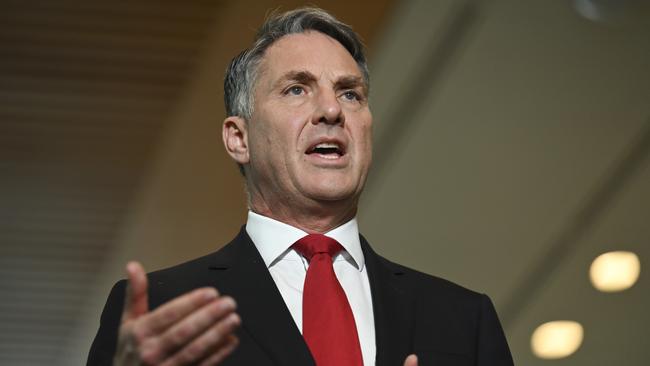 Defence Minister Richard Marles says Australia is working with the UK and Canada to evacuate Australians from Lebanon. Picture: NewsWire / Martin Ollman