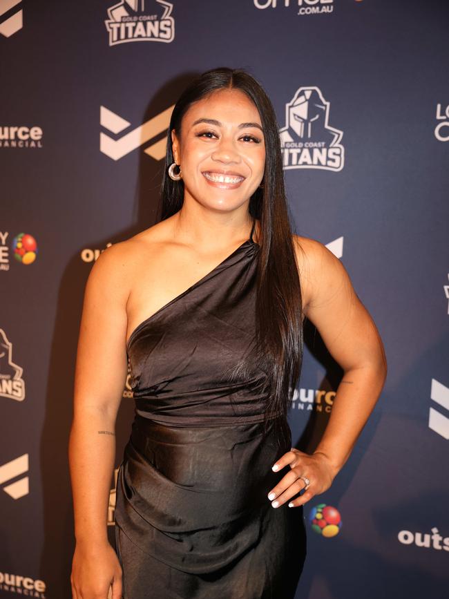 Jasmine Fogavini at the Gold Coast Titans NRLW 2025 Season Launch at Isoletto The Star Gold Coast. Picture, Portia Large.
