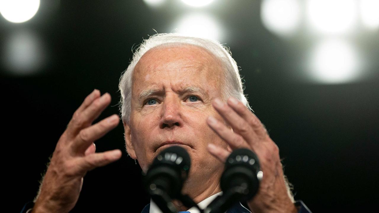 Democratic presidential candidate Joe Biden has fired up over the alleged comments. Picture: Jim Watson/AFP