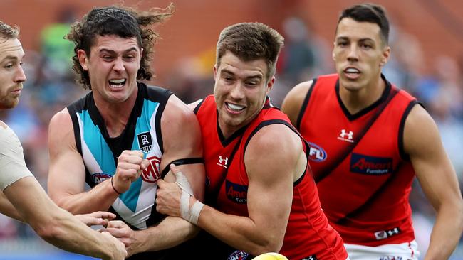 The Power have reportedly shown interest in Zach Merrett. Picture: James Elsby