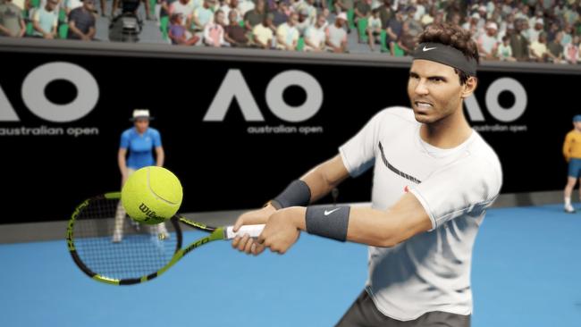 Rafael Nadal in new video game AO Tennis.