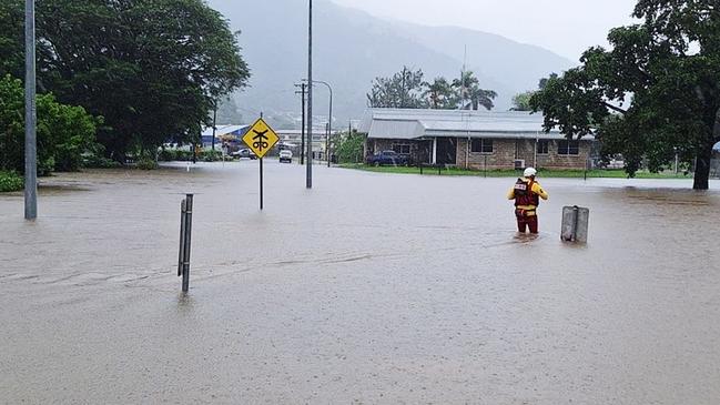 There has been 280mm in six hours this morning at Tully in North Queensland. Picture: Queensland Fire and Emergency Services