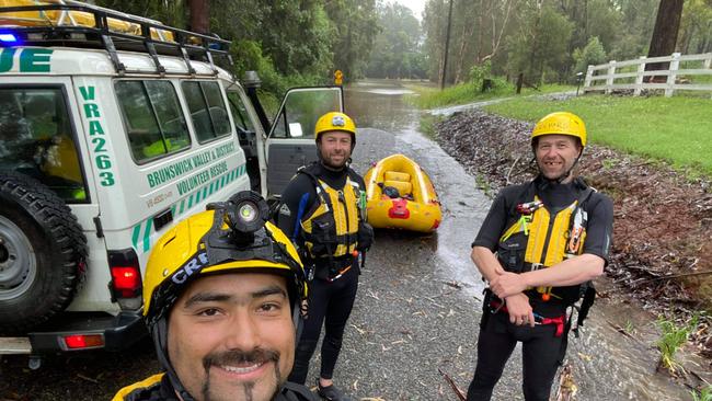 HAPPY TO HELP: Members from three units of the region's Volunteer Rescue Association are on a strike team working out of Port Macquarie to assist their emergency services colleagues with flood and storm rescues.