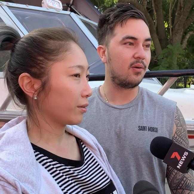 Jayden Nightingale and Jihyuen ‘MJ’ Lee said they were devastated. Picture: Nicole Pierre