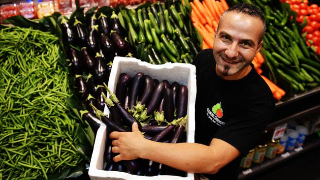 Country Growers fruit shop owner Sam Hamdan was told his thriving businerss at Warringah Mall would have to close its doors at the end of June. File picture: Braden Fastier.