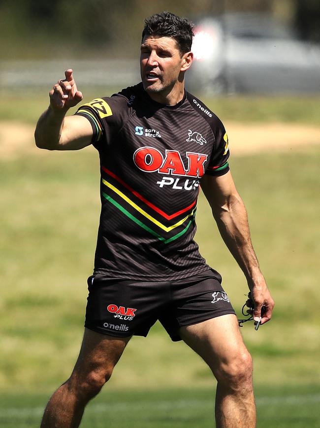 Panthers turned Bulldogs coach Trent Barrett. Picture: Phil Hillyard