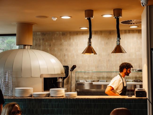 The kitchen at Rozelle's restaurant at Carrick Hill.