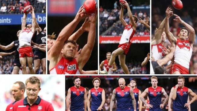 If Melbourne wants to avoid its worst start to a season since Mark Neeld was coach, it must somehow stop the Swans' aerial arsenal.