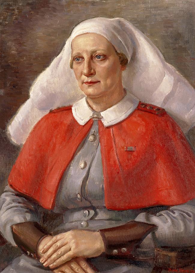 Matron Annie Sage, 1944, by Nora Heysen. Collection of the Australian War Memorial. Picture: supplied