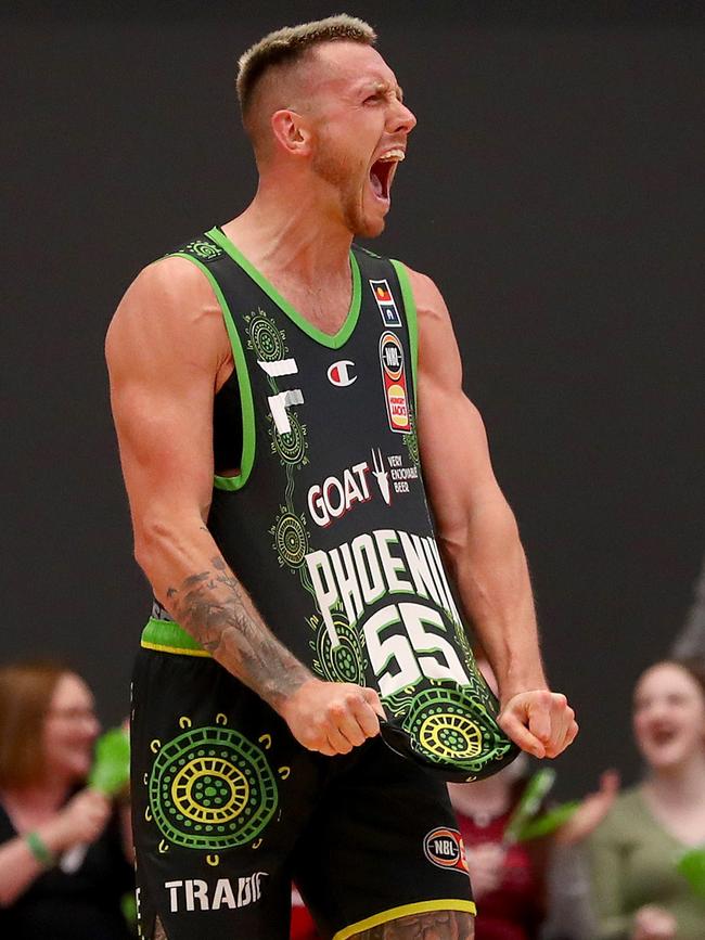 South East Melbourne star Mitch Creek was part of an epic shootout with Derrick Walton Jr — now he’s helped recruit him to the Phoenix. Picture: Getty Images