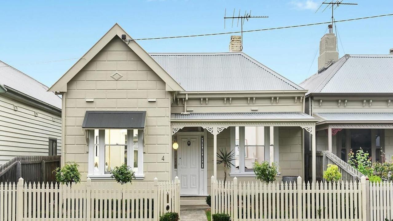 The three-bedroom house at 4 Anderson St, East Geelong, is available to rent for $450 a week.