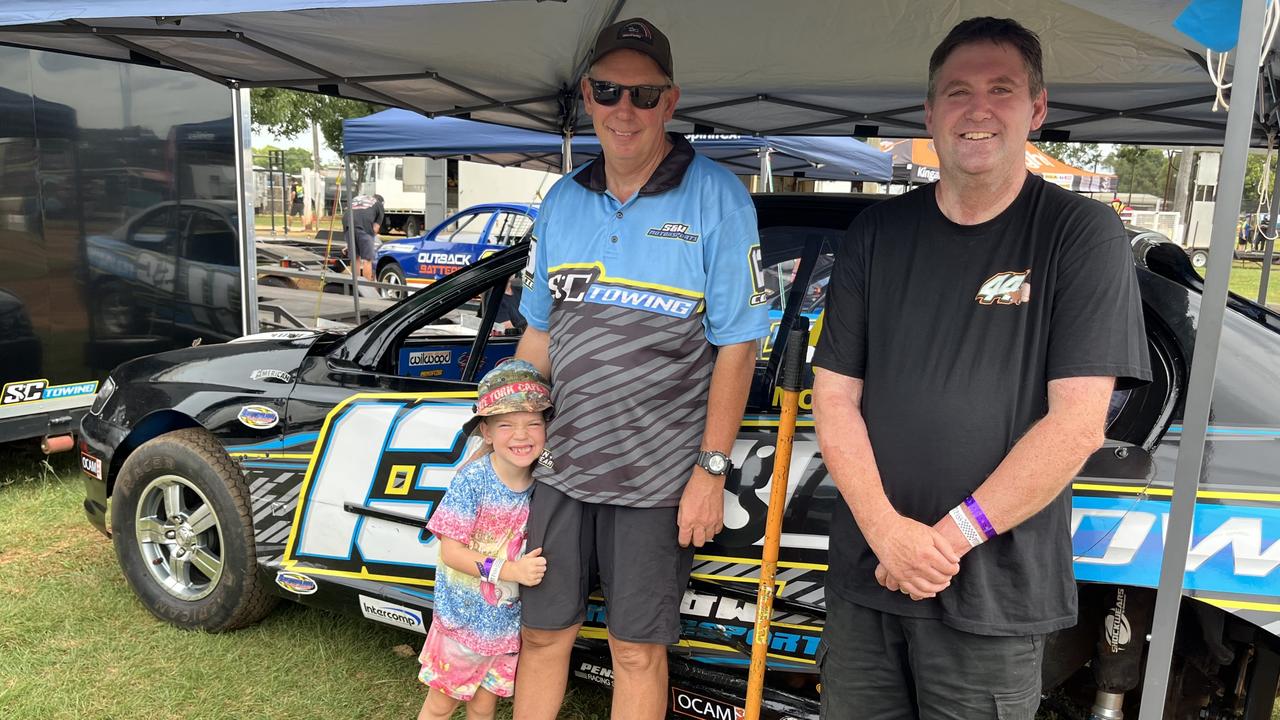 Steve and Kaya Cook, with Jye O'Brien, Burpengary. And yes, Kaya is racing this weekend!