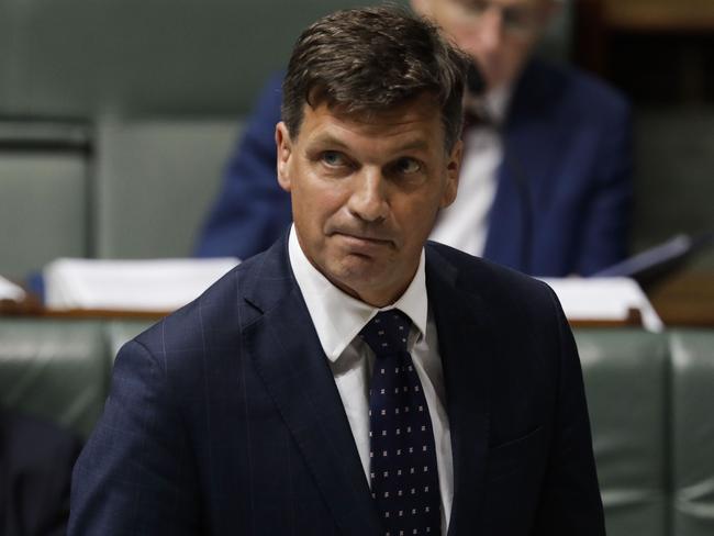 Minister for Energy Angus Taylor during Question Time in the House of Representatives in Parliament House in Canberra. Picture by Sean Davey.