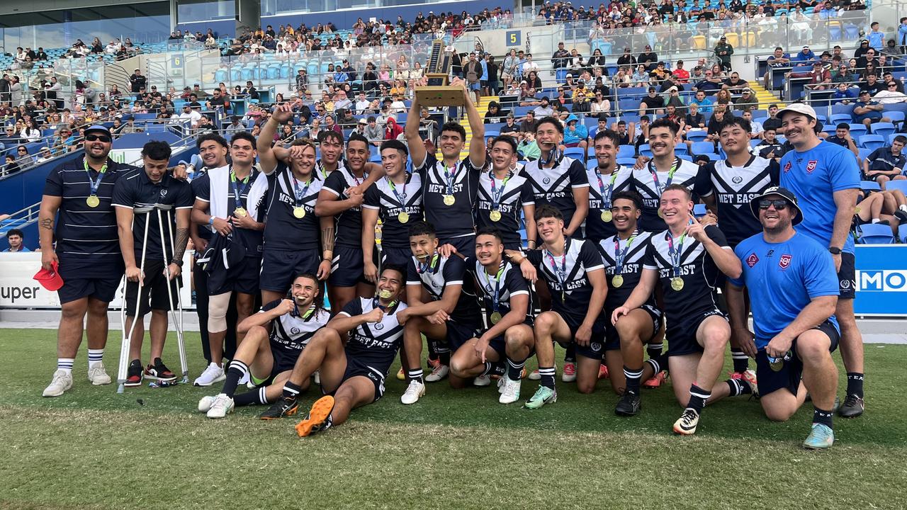 QLD Schoolboys rugby league 16-18 years 2024. Met East gold medal