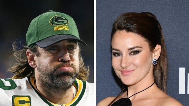 Aaron Rodgers and Shailene Woodley.