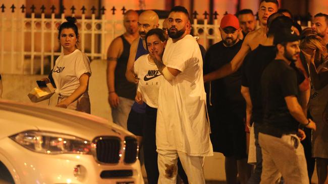 Maghnie’s wounded son returned to the scene on the night he and his father were shot. Picture: Wayne Taylor