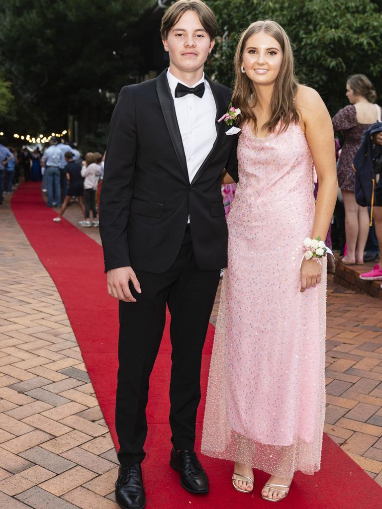 Ava Coleman and Will Salter at Fairholme College formal, Wednesday, March 29, 2023. Picture: Kevin Farmer