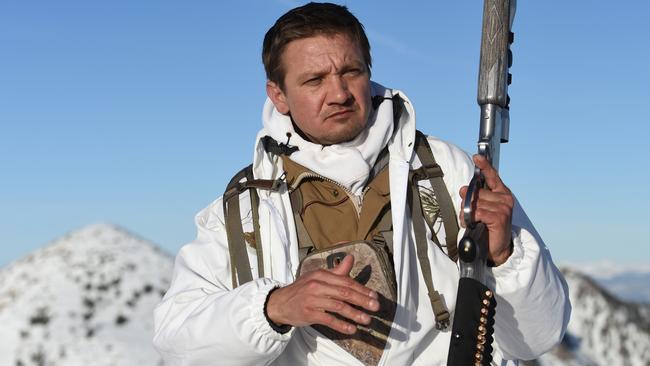 Jeremy Renner in a scene from film Wind River