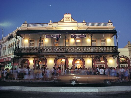 The heritage Newport Hotel.