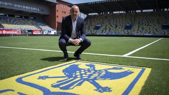 A year after he left Melbourne Victory, Kevin Muscat is taking the reins at Belgian League side St Truiden.