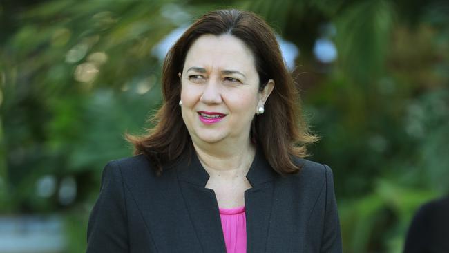 emier Annastacia Palaszczuk at the Star Casino yesterday. Picture: Glenn Hampson.