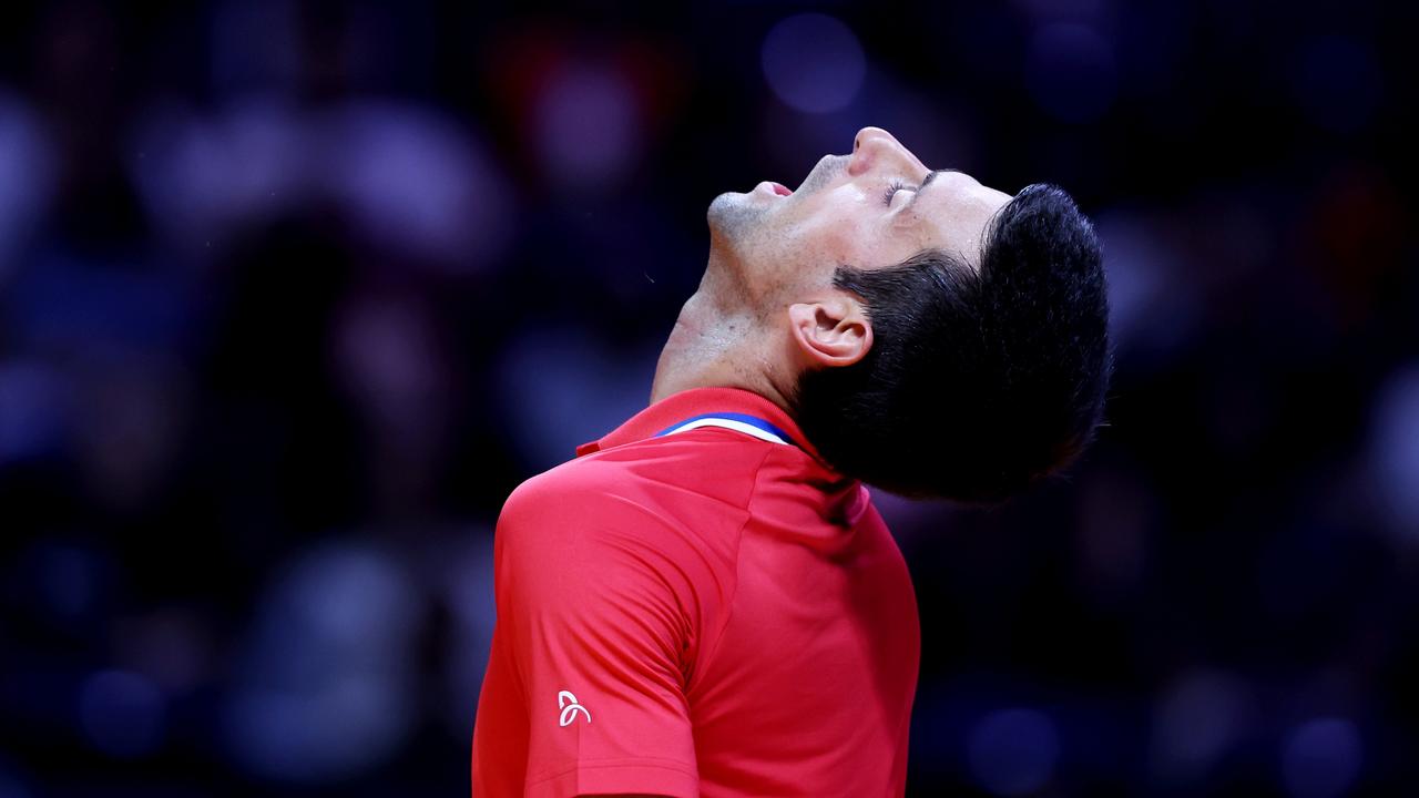 Novak Djokovic’s last stint Down Under was complete chaos. Picture: Christopher Pike/Getty Images