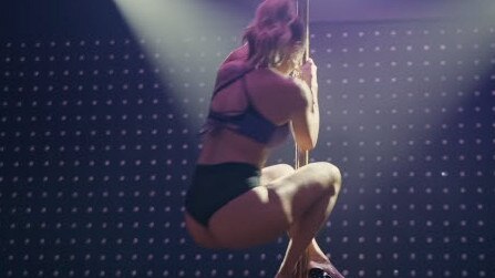 J Lo shows off her moves in Hustlers.