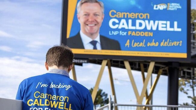 LNP candidate for Fadden Cameron Caldwell has won the by-election. Picture: Supplied.