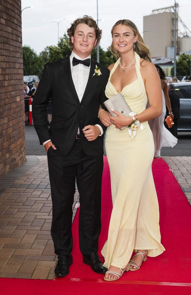 Eli McCutcheon and Chloe Samuels at Toowoomba Grammar School formal at Rumours International, Wednesday, November 15, 2023. Picture: Kevin Farmer