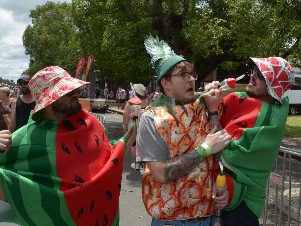 Melons and pineapple at Melon Fest markets