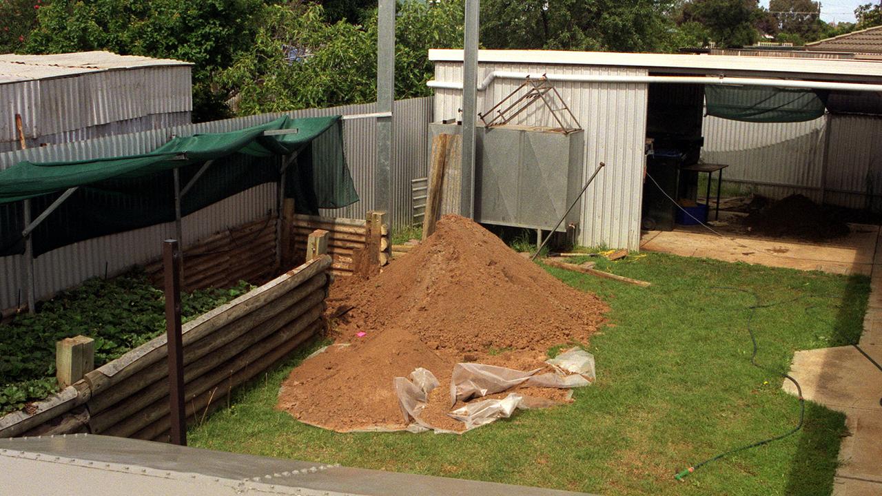 Some of Ms Lillecrapp’s remains were strewn about her prize backyard strawberry patch.