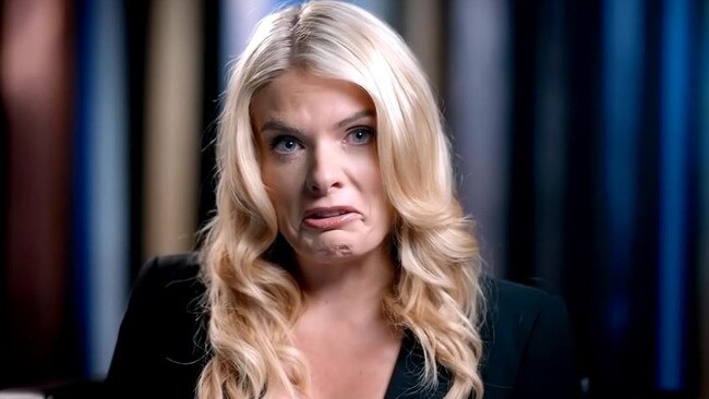 TV presenter Erin Molan broke down in tears after logging back into Twitter for the first time in a year. Picture: Sky News Australia