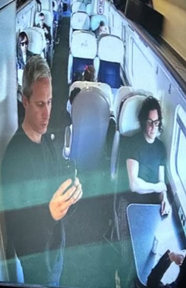 The rocker shared photos of his travels on Instagram as fellow commuters failed to notice him. Picture: Instagram