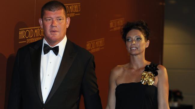 It's over ... James and Erica Packer.