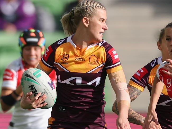 Shenae Ciesiolka will run around for the Broncos again in NRLW 2023. Credit: NRL Images.
